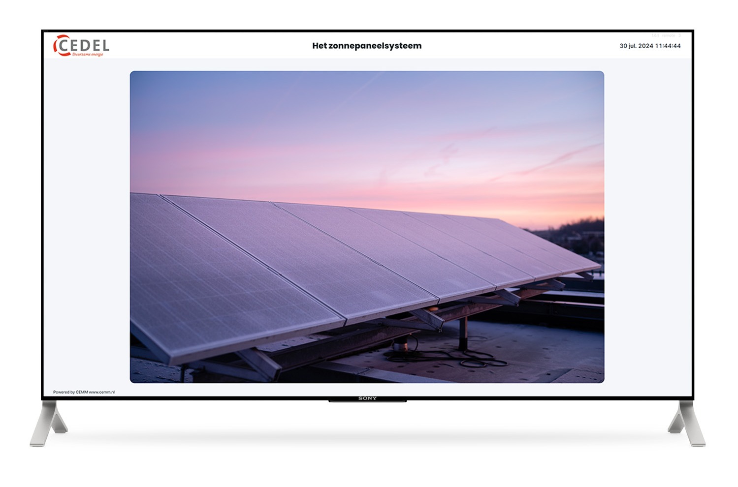 CEMM display voorbeeld