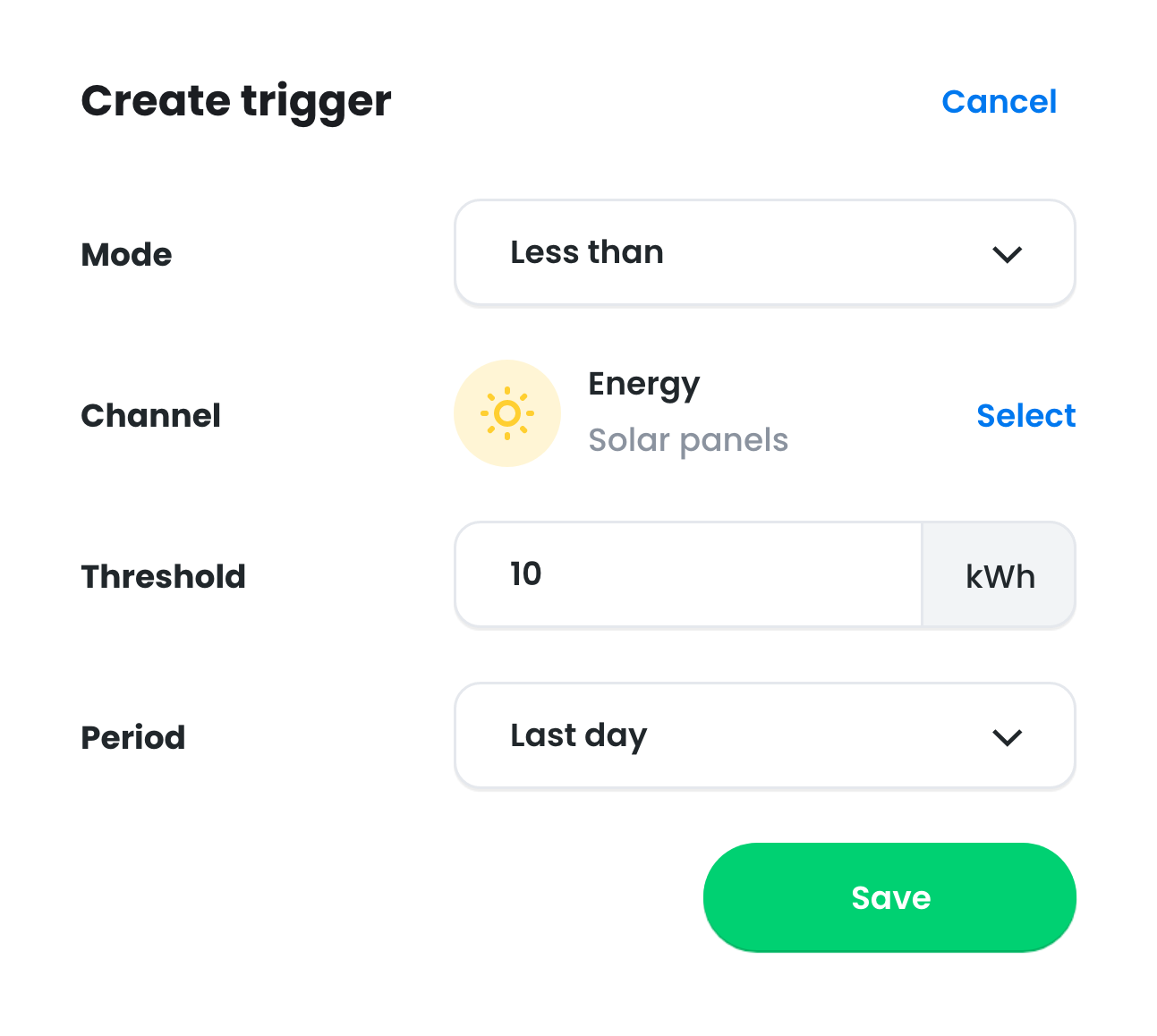 CEMM notification trigger